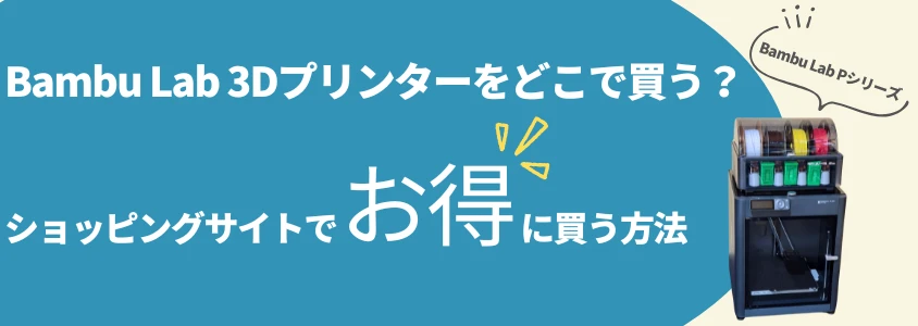 Bambu Lab Pシリーズを安く買う方法 ショッピングサイトでお得に買う