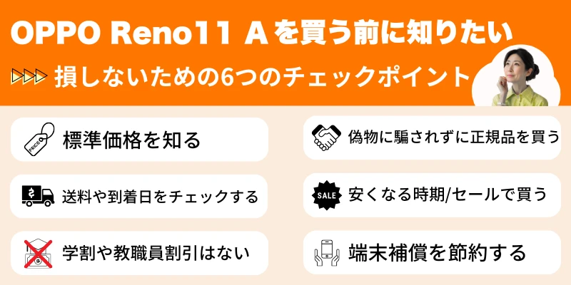 OPPO Reno11 Aを買う前に知りたいチェックポイント