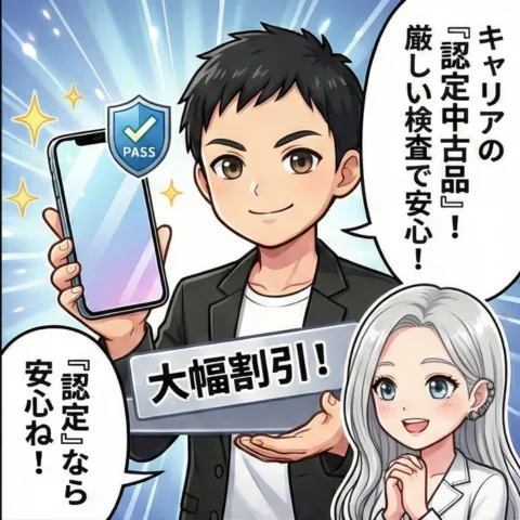 認定中古品 4コマ漫画 2コマ目