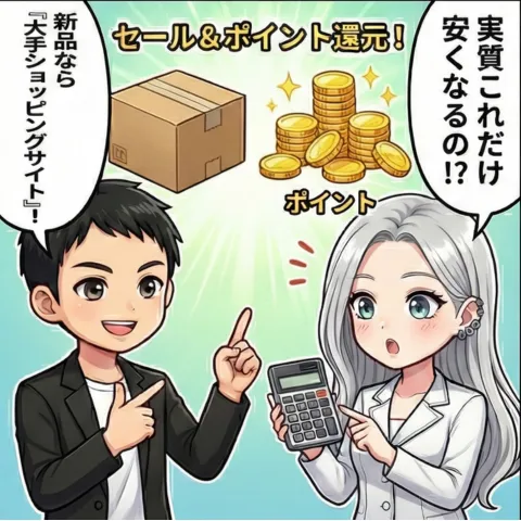 認定中古品 4コマ漫画 3コマ目