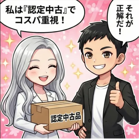 認定中古品 4コマ漫画 4コマ目