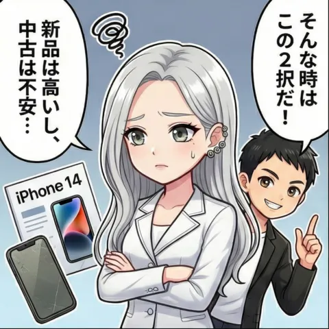認定中古品 4コマ漫画 1コマ目