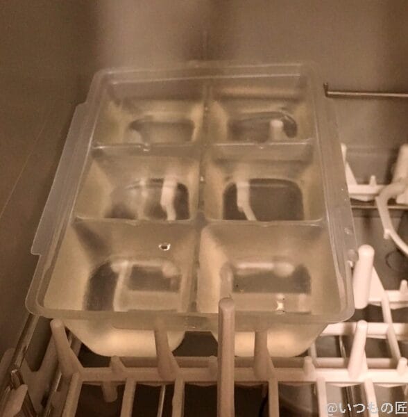 食器洗い乾燥機の実験1の乾燥後1