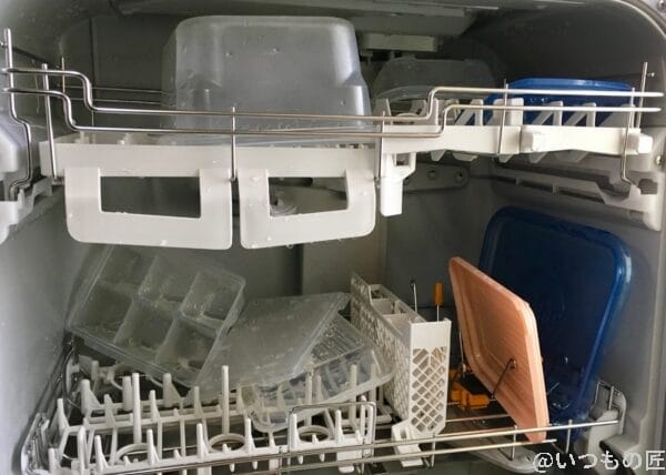 食器洗い乾燥機の実験2の乾燥後