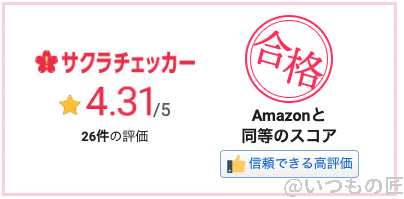 Xperia Ace Ⅲのスリム型ケース(黒/スヌーピー)のサクラチェッカーの結果:4.31