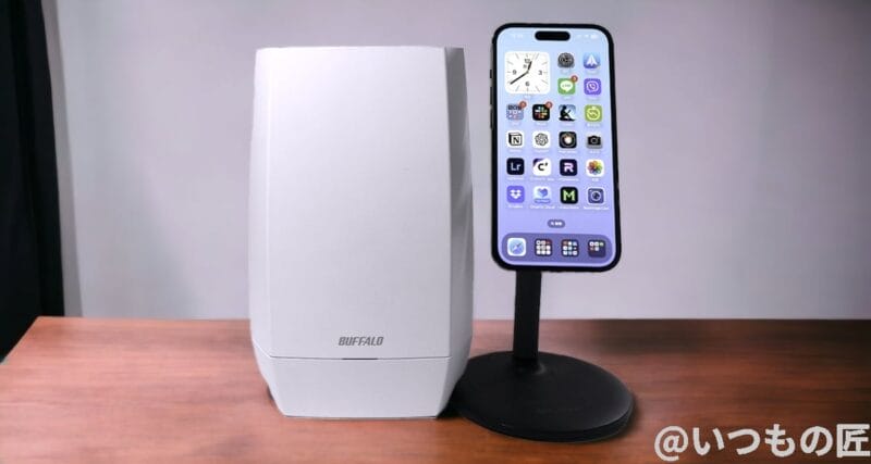 iPhone15 ProとWi-Fi 6Eルーター「BUFFALO WNR-5400XE6」