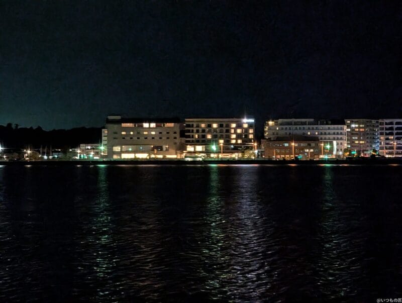 Google Pixel 9 Pro XL カメラ
Google Pixel 9 Pro XL の通常モードでズーム撮影した夜景写真