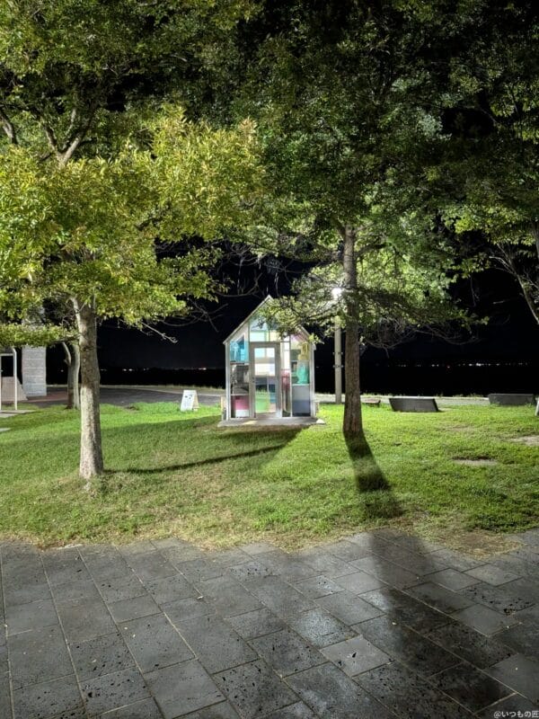 Google Pixel 9 Pro Fold カメラ Google Pixel 9 Pro Foldの通常モードでズーム撮影した夜景写真