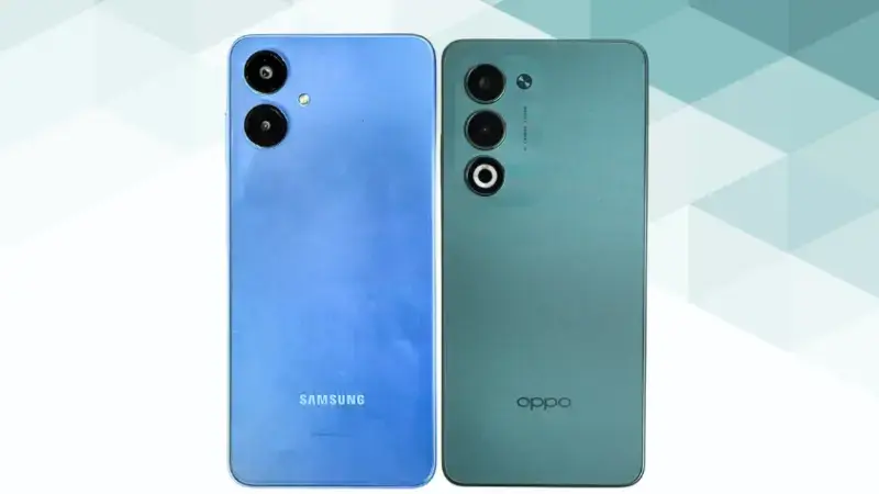 Galaxy A25 5GとOPPO A5 5Gの比較 背面デザイン