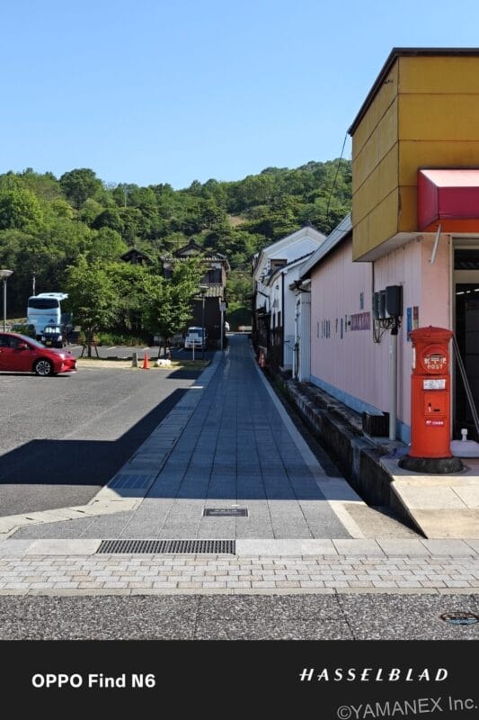 OPPO Find N6 カメラ 日陰の路地を捉えた一枚
