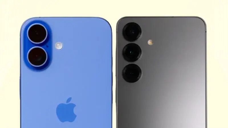 iPhone16とGalaxy S25を比較 カメラデザイン