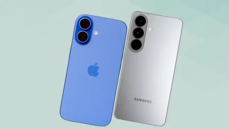 iPhone16とGalaxy S26を比較 背面デザイン 斜め