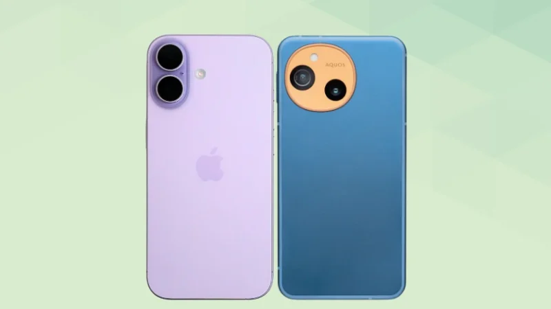 iPhone17とAQUOS sense10を比較 背面デザイン