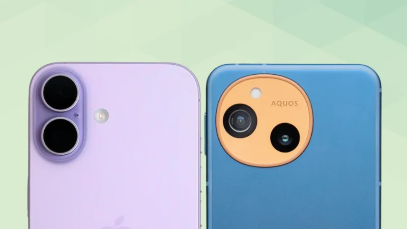 iPhone17とAQUOS sense10の比較 カメラデザイン