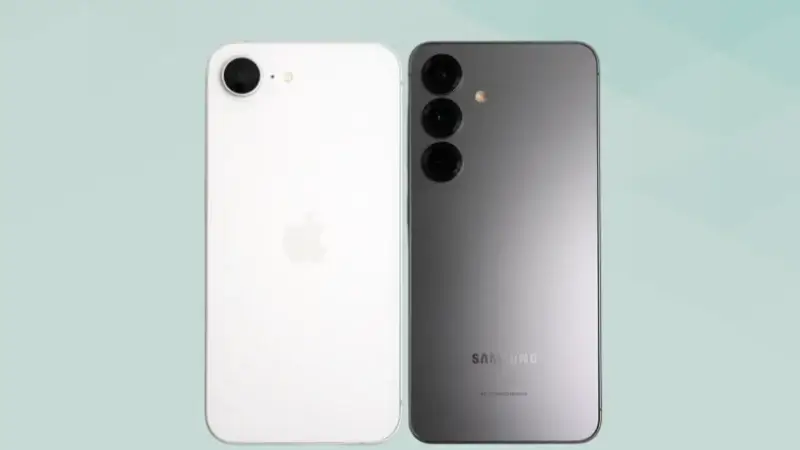 iPhone17eとGalaxy S25と比較 背面デザイン