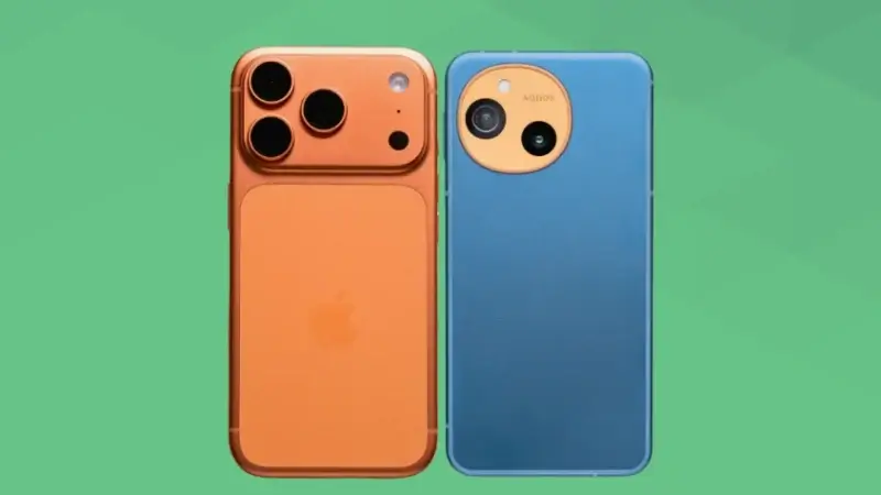 iPhone17 ProとAQUOS sense10比較 背面デザイン