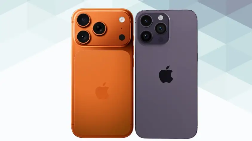 iPhone17 ProとiPhone14 Proの違い 背面デザイン イメージ画像