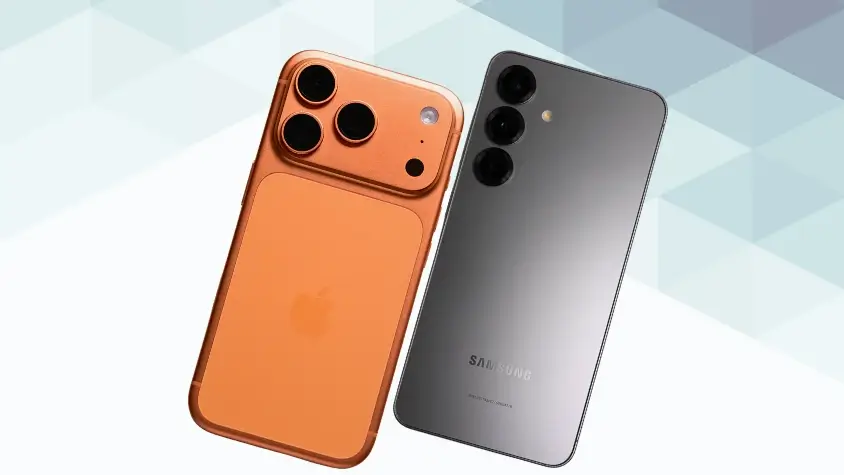 iPhone17 ProとGalaxy S25を比較 背面デザイン