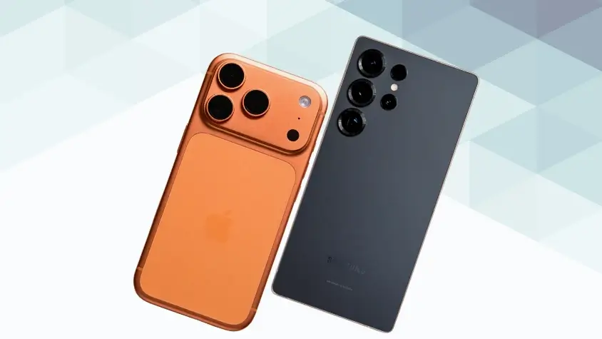 iPhone17 ProとGalaxy S25 Ultraを比較 背面デザイン