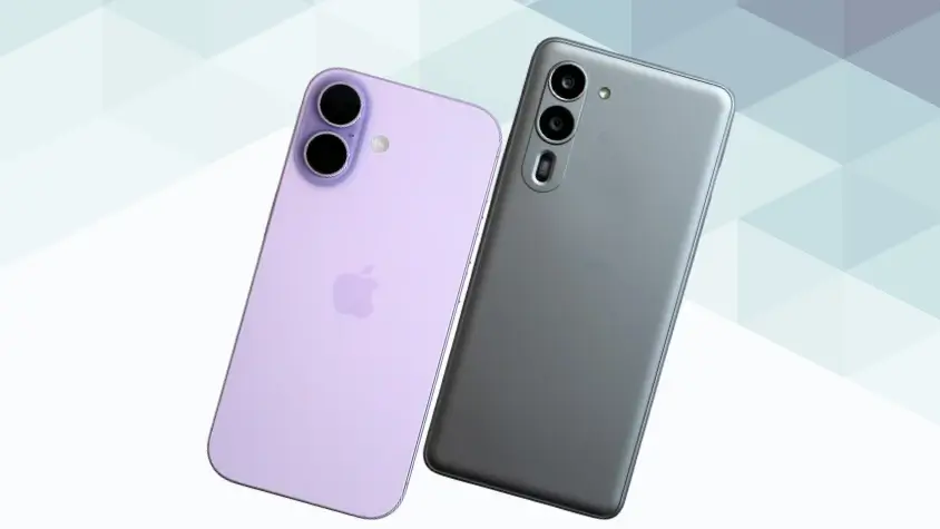iPhone17とarrows We2 Plusを比較 背面デザイン