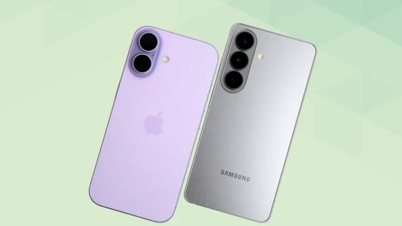 iPhone17とGalaxy S26の比較 背面デザイン 斜め