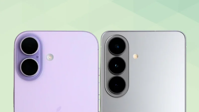 iPhone17とGalaxy S26の比較 カメラデザイン