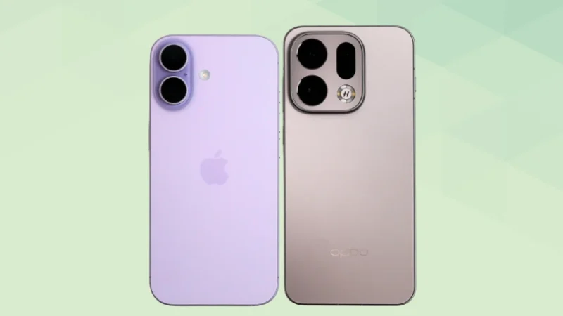 iPhone17とOPPO Find X9比較 背面デザイン