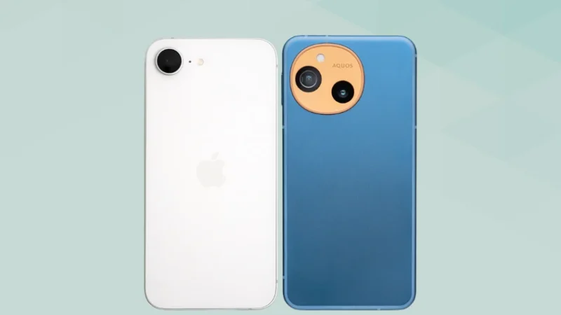 iPhone17eとAQUOS sense10を比較 背面デザイン