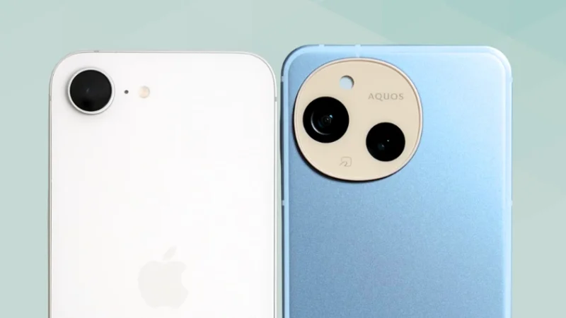 iPhone17eとAQUOS sense9を比較 カメラデザイン