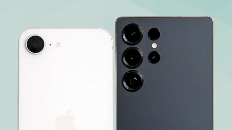 iPhone17eとGalaxy S25 Ultraを比較 カメラデザイン
