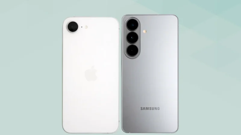 iPhone17eとGalaxy S26と比較 背面デザイン
