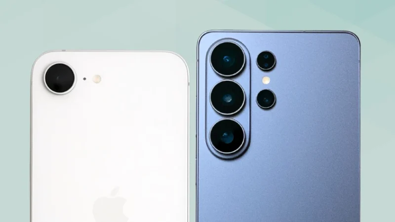 iPhone17eとGalaxy S26 Ultraを比較 カメラデザイン