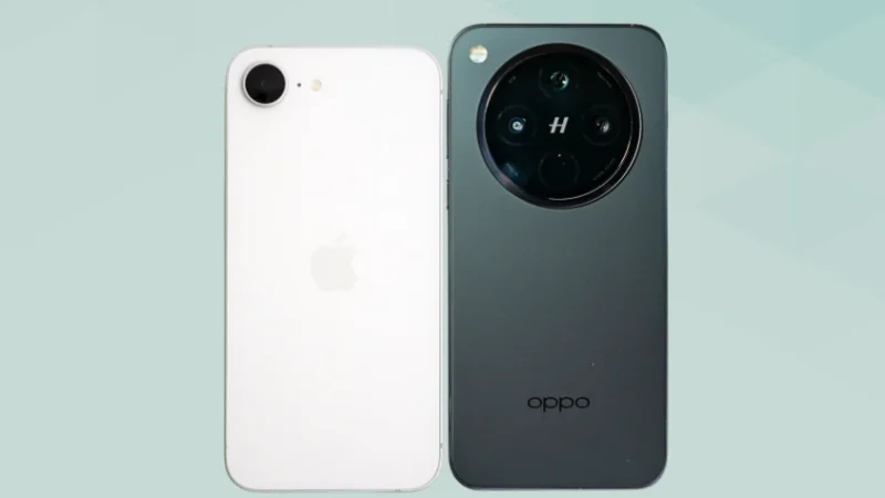 iPhone17eとOPPO Find X8と比較 背面デザイン