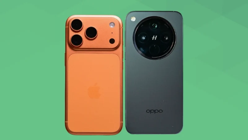 iPhone17 ProとOPPO Find X8と比較 背面デザイン