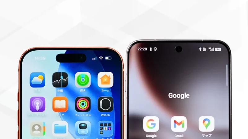 iPhone17 ProとOPPO Find X9を比較 ディスプレイデザイン