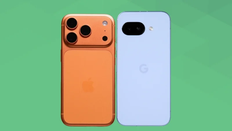 iPhone17 ProとGoogle Pixel 9a比較 背面デザイン